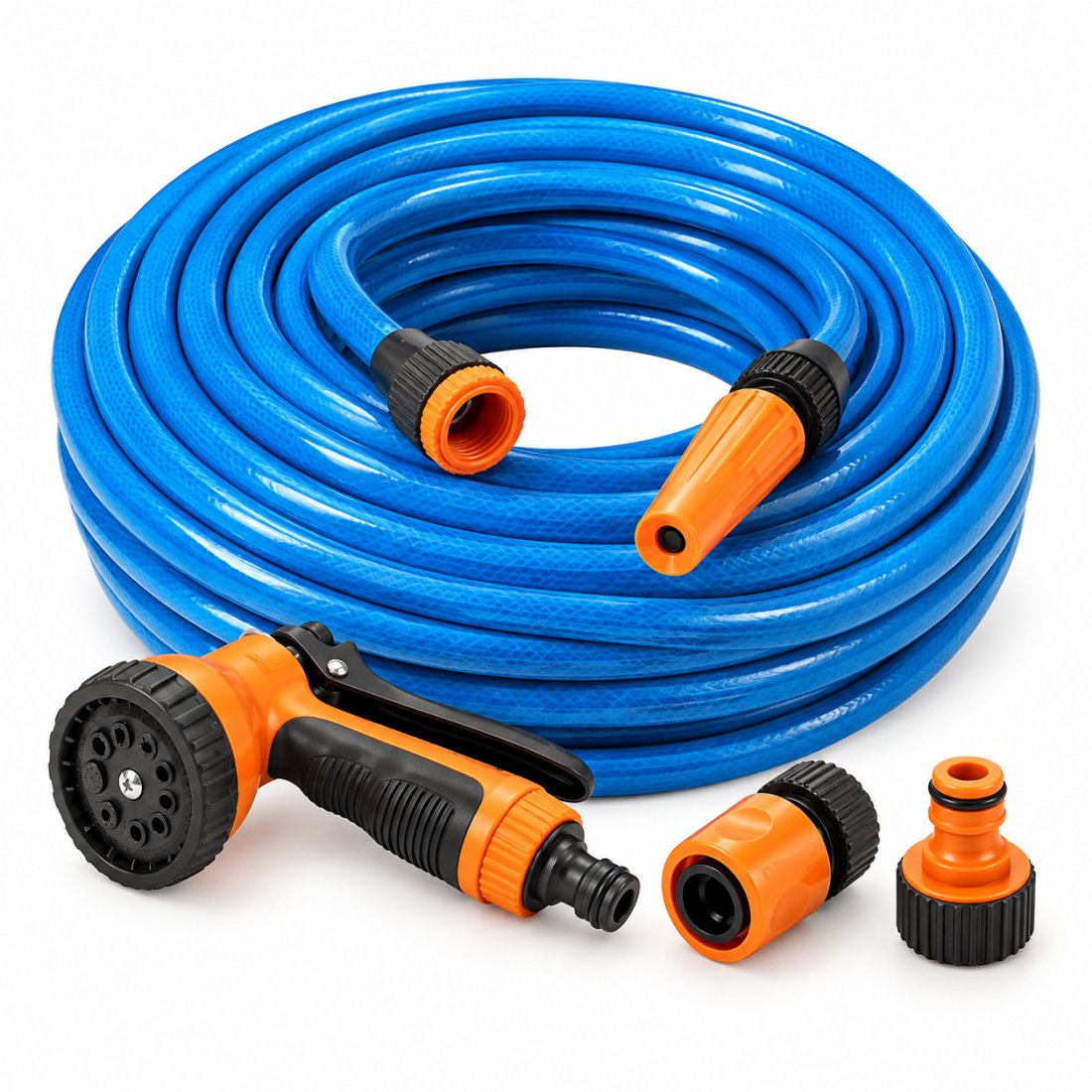 Conjunto mangueira Natureza Plastic 10 m com esguicho